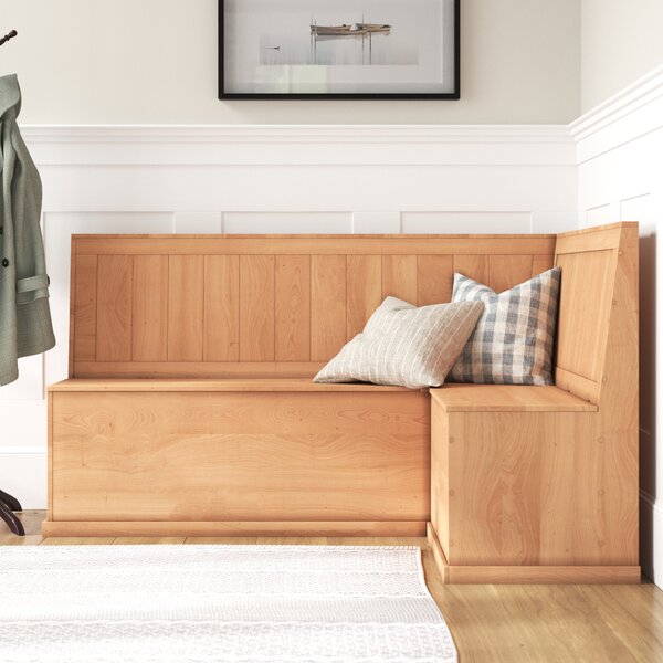 Mccoppin solid wood flip store top storage bench